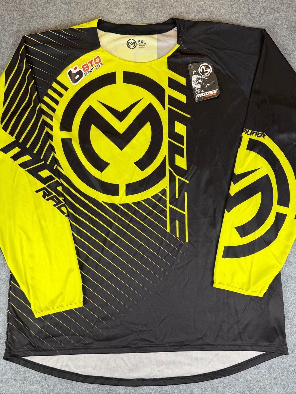Moose Racing 5XL Wes Dean 577g MX Motocross Offroad Jersey Neon Yellow Black NEW